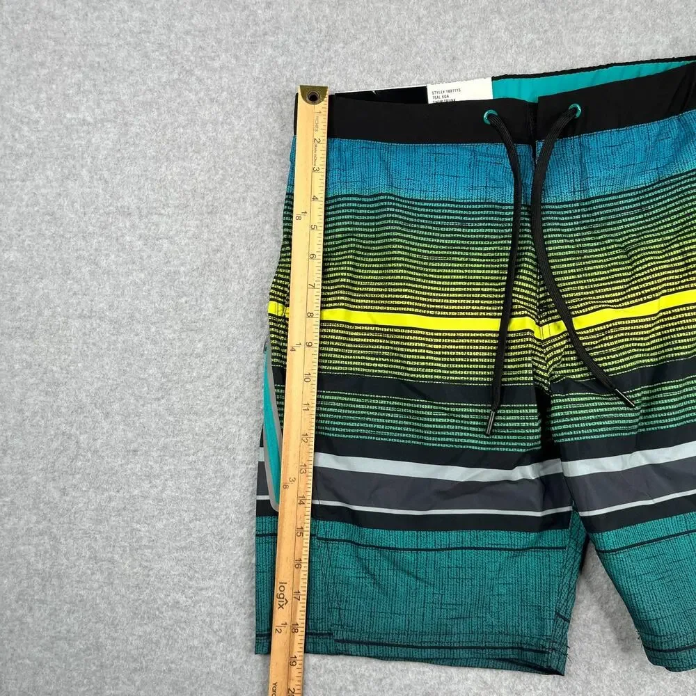 ZeroXposur Swim Trunks Mens Small Stretch Striped Board Shorts Bathing Suit Mens